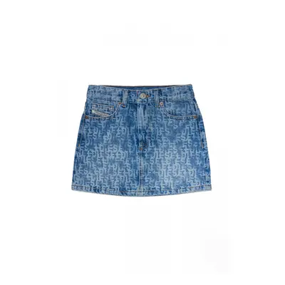 Sukně diesel gianna-np skirt blue denim