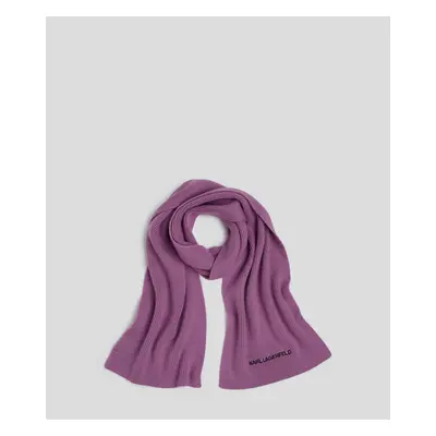 Šála karl lagerfeld k/essential logo scarf mauve