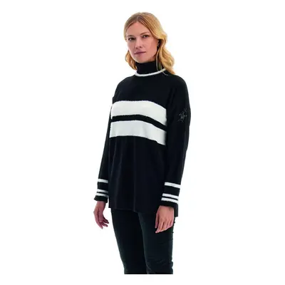 Svetr la martina woman tricot turtle neck wool black