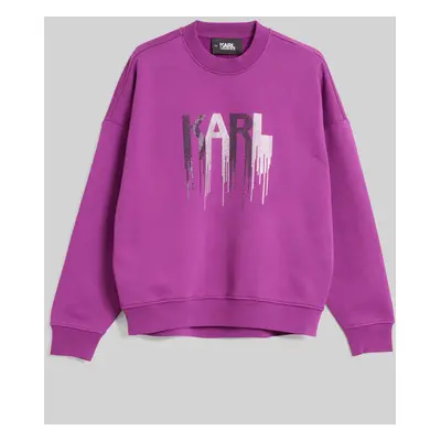 Mikina karl lagerfeld rhinestone sweatshirt phlox