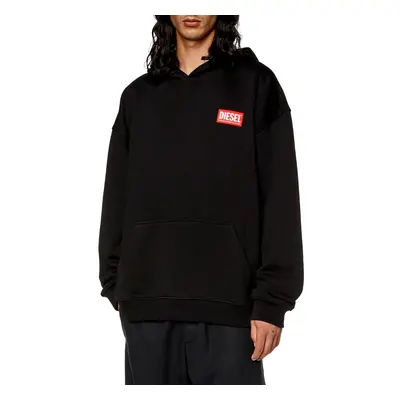 Mikina diesel s-nlabel-hood-l1 sweat-shirt black