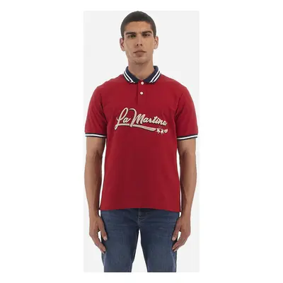 Polokošile la martina man polo s/s cotton jersey salsa