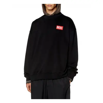 Mikina diesel s-nlabel-l1 sweat-shirt black