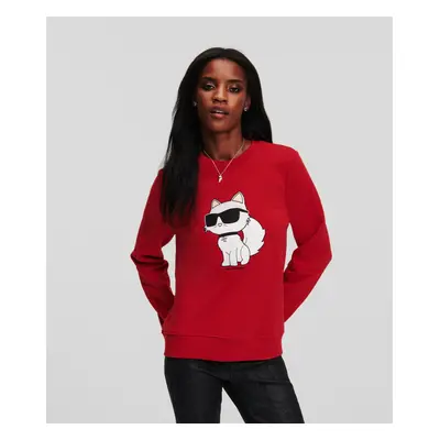 Mikina karl lagerfeld ikonik 2.0 choupette sweat chili pepper