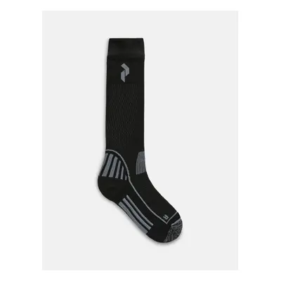 Ponožky peak performance ski sock black/grey melange