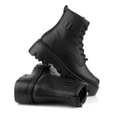 Kotníková obuv karl lagerfeld kc mid lace monogram bt black lthr