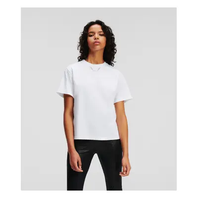 Tričko karl lagerfeld fashion t-shirt white