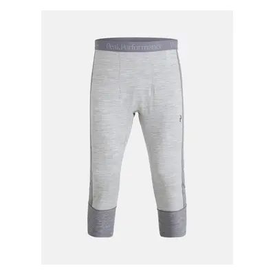 Termo prádlo peak performance m magic short john med grey melange/blue shadow