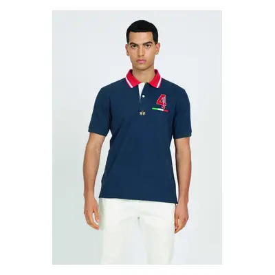 Polokošile la martina man polo s/s piquet stretch navy