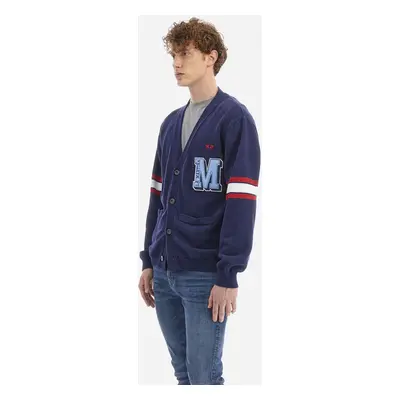 Svetr la martina man cardigan cotton wool navy