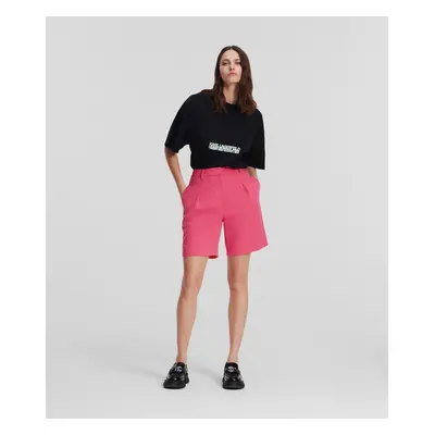 Šortky karl lagerfeld tailored shorts cabaret pink