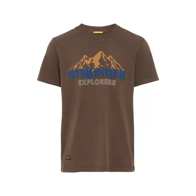 Tričko camel active t-shirt 1/2 arm dark chocolate