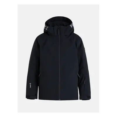 Bunda peak performance jr rider ski jacket black/grey melange