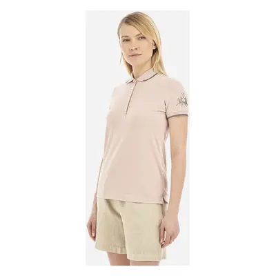 Polokošile la martina woman polo s/s piquet stretch sepia rose