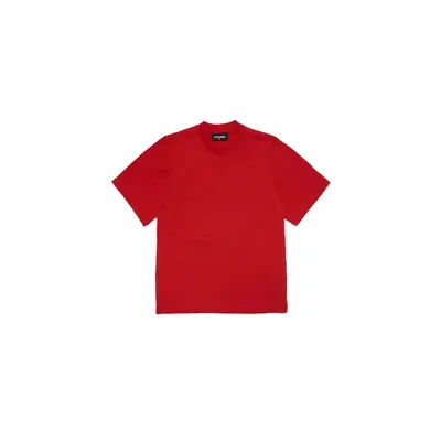 Tričko dsquared slouch fit t-shirt red