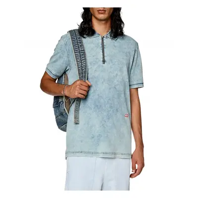 Polokošile diesel t-smith-zip polo shirt blue