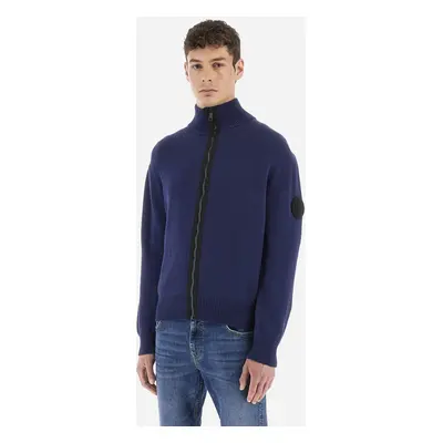 Svetr la martina man full zip sweater cotton wo navy