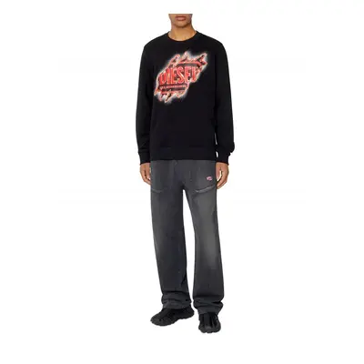 Džíny diesel d-martians-ne sweat jeans black/blue