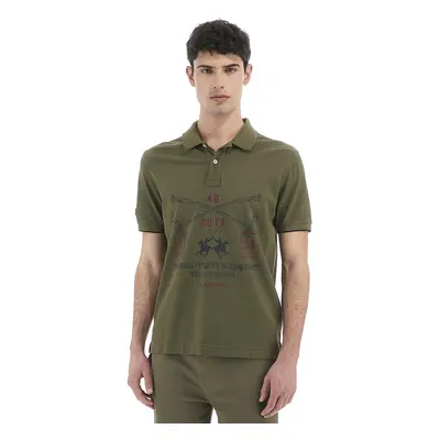 Polokošile la martina man polo s/s cotton piquet burnt olive