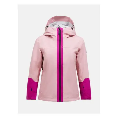 Bunda peak performance w rider ski jacket warm blush/ombre blue