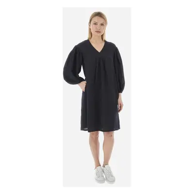 Šaty la martina woman long dress viscose linen navy