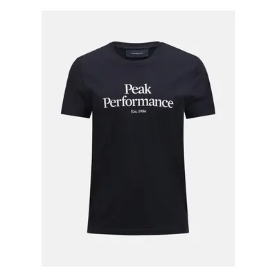 Tričko peak performance m original tee black/grey melange