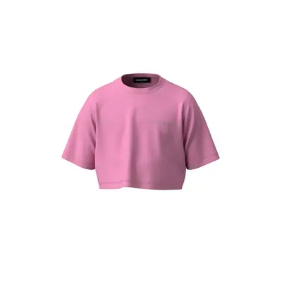 Tričko dsquared easy tee cropped t-shirts rosebloom