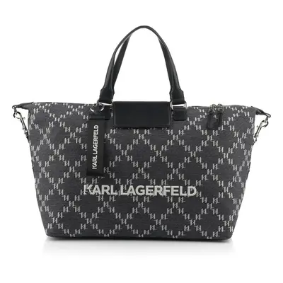 Taška karl lagerfeld k/monogram jkrd 2.0 weekender grey