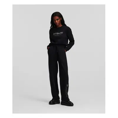 Tepláky karl lagerfeld hotel karl sweatpants black