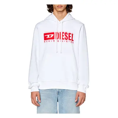 Mikina diesel s-ginn-hood-l5 sweat-shirt bright white