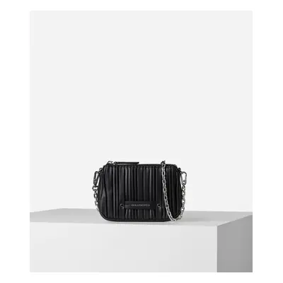 Peněženka karl lagerfeld k/kushion pochette on chain black