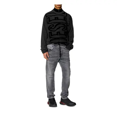 Džíny diesel d-krooley jogg sweat jean black