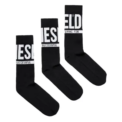 Ponožky diesel skm-ray-threepack socks black7