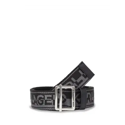 Opasek karl lagerfeld k/essential webbing md belt black