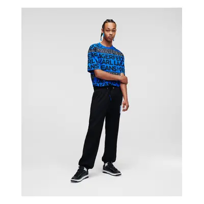 Tepláky karl lagerfeld jeans klj relaxed sweat pant black