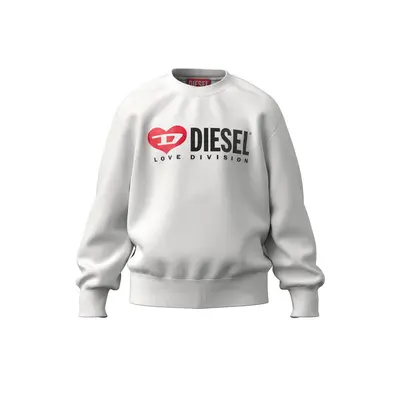 Mikina diesel samor over sweat-shirt white