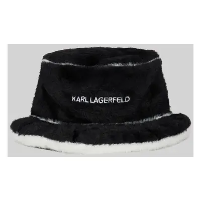 Klobouk karl lagerfeld k/essential soft bucket hat black