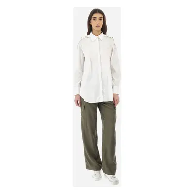 Kalhoty la martina woman cargo pant tencel twill military olive