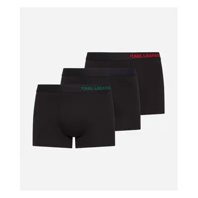 Spodní prádlo karl lagerfeld hip logo trunk 3-pack black