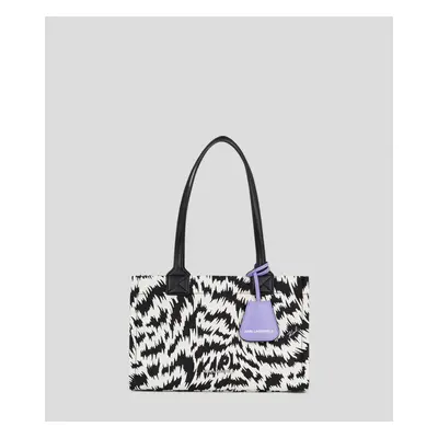 Kabelka karl lagerfeld k/skuare md tote zebra black/white