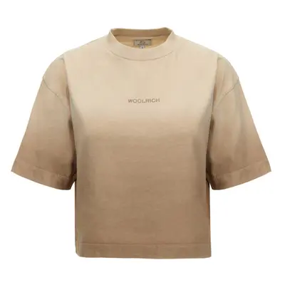 Tričko woolrich dip dye t-shirt light oak