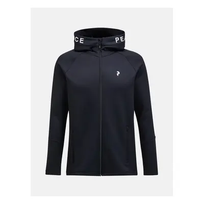 Mikina peak performance m rider zip hood black