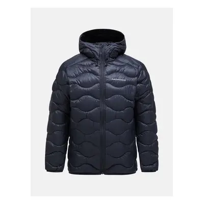 Bunda peak performance helium down hood jacket black/grey melange