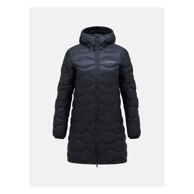 Kabát peak performance w helium down parka black/grey melange