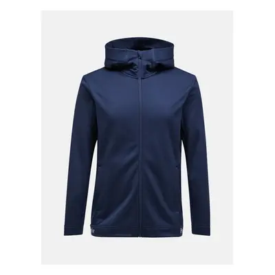 Mikina peak performance rider tech zip hood blue shadow