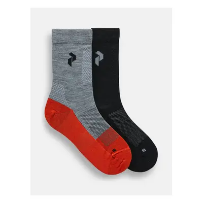 Ponožky peak performance hiking sock 2-pack black