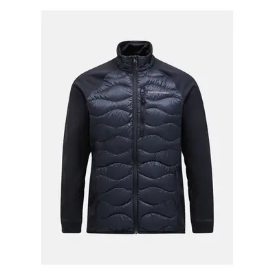 Bunda peak performance m helium down hybrid jacket black/grey melange