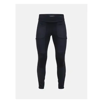 Legíny peak performance w vislight track tights black/grey melange