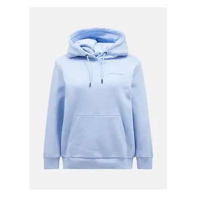 Mikina peak performance w original small logo hood amity blue