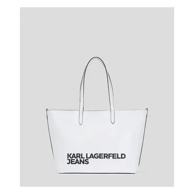 Kabelka karl lagerfeld jeans essential logo tote white